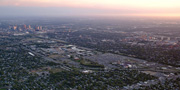 panoramic aerial photo