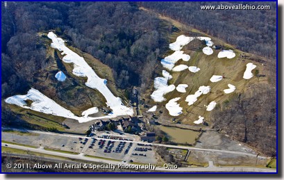The slopes at Boston Mills Ski Resort near Peninsula, OH, we nearly bare for most of the winter of 2011-2012.