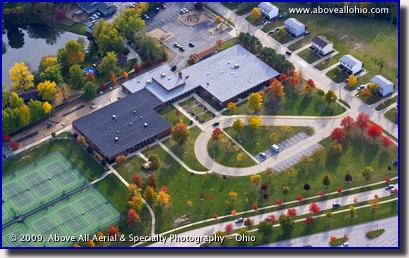 Aerial photograph of Sidney Fenn Elelmentary School, Medina, OH